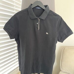 Burberry Black Polo Shirt Women M